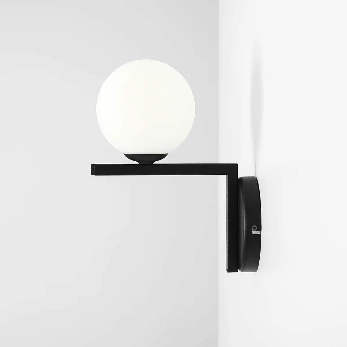 Lampa ścienna Zac świecąca do góry / czarny kinkiet - Aldex (1xE14) 1038C1/2