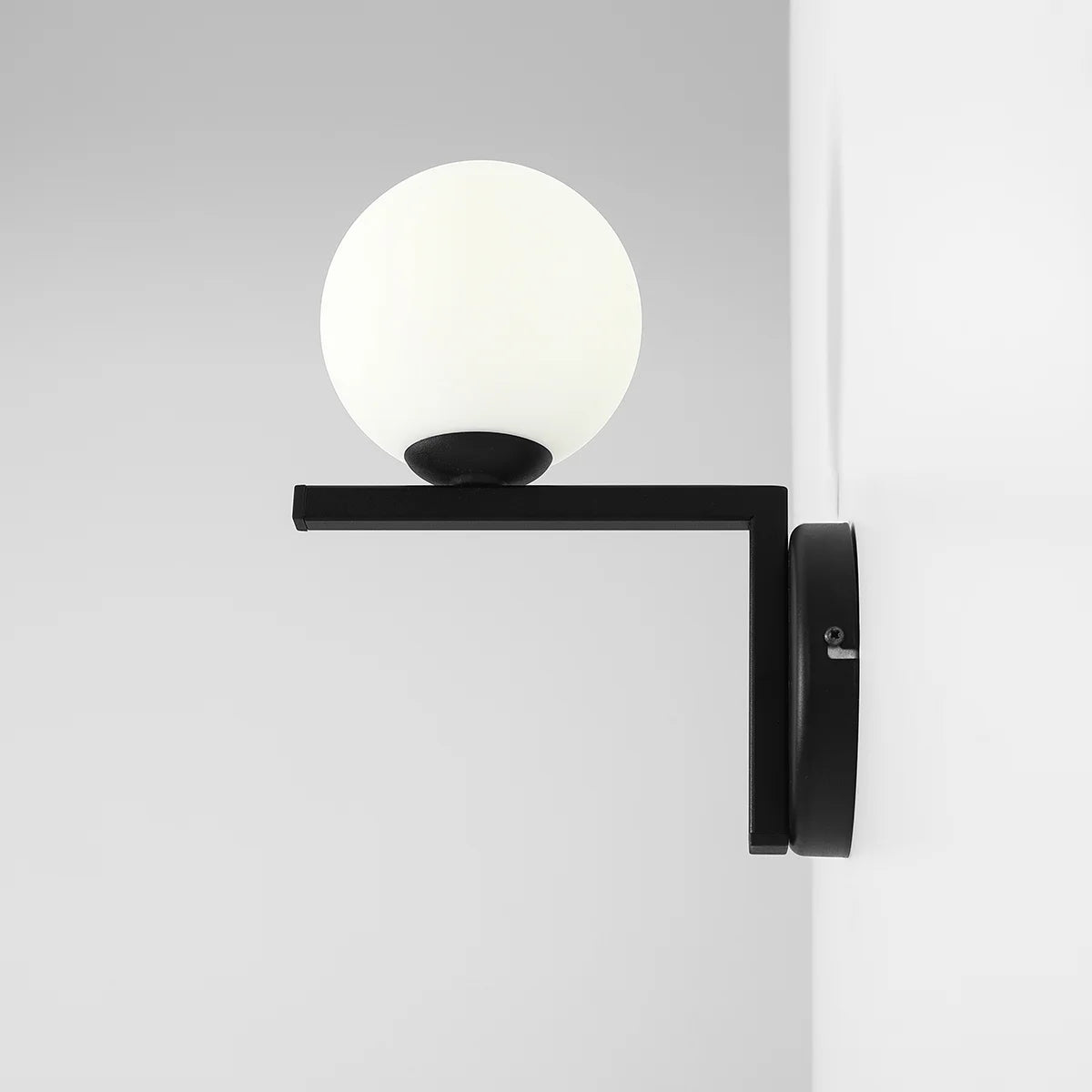 Lampa ścienna Zac świecąca do góry / czarny kinkiet - Aldex (1xE14) 1038C1/2