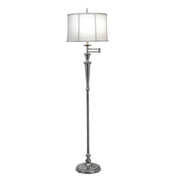 Lampa stojąca 167cm - podłogowa (antyczny nikiel) do salonu sypialni gabinetu (1xE27) Stiffel (Arlington)