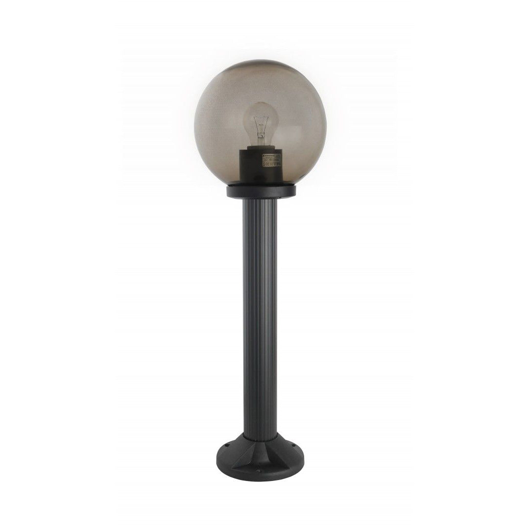 Lampa stojąca 50cm (kula biała/dymiona, 20/25/30cm) ogrodowa zewnętrzna (1x E27) SU-MA (kule K)