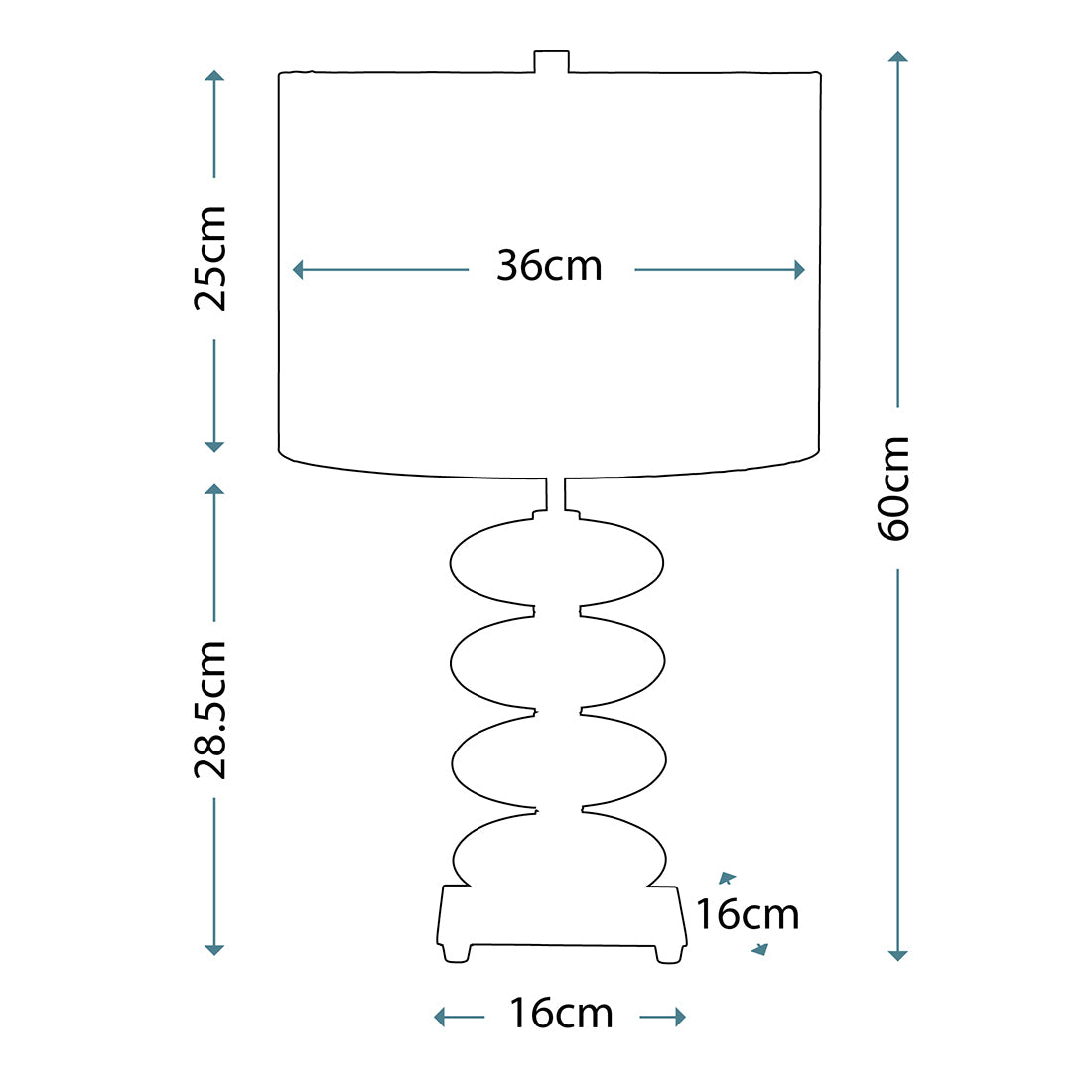 Lampa stojąca 60cm - stołowa (czerwona porcelana) do salonu sypialni gabinetu (1xE27) Elstead (Onyx)