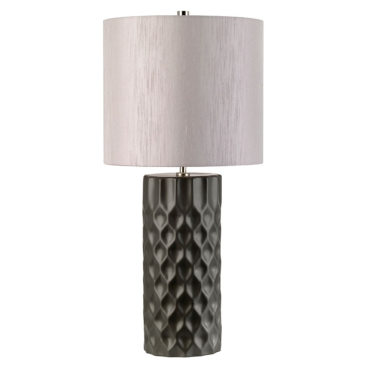 Lampa stojąca 65cm - stołowa (ceramika grafitowa) do sypialni salonu (1xE27) Elstead (Barbican)