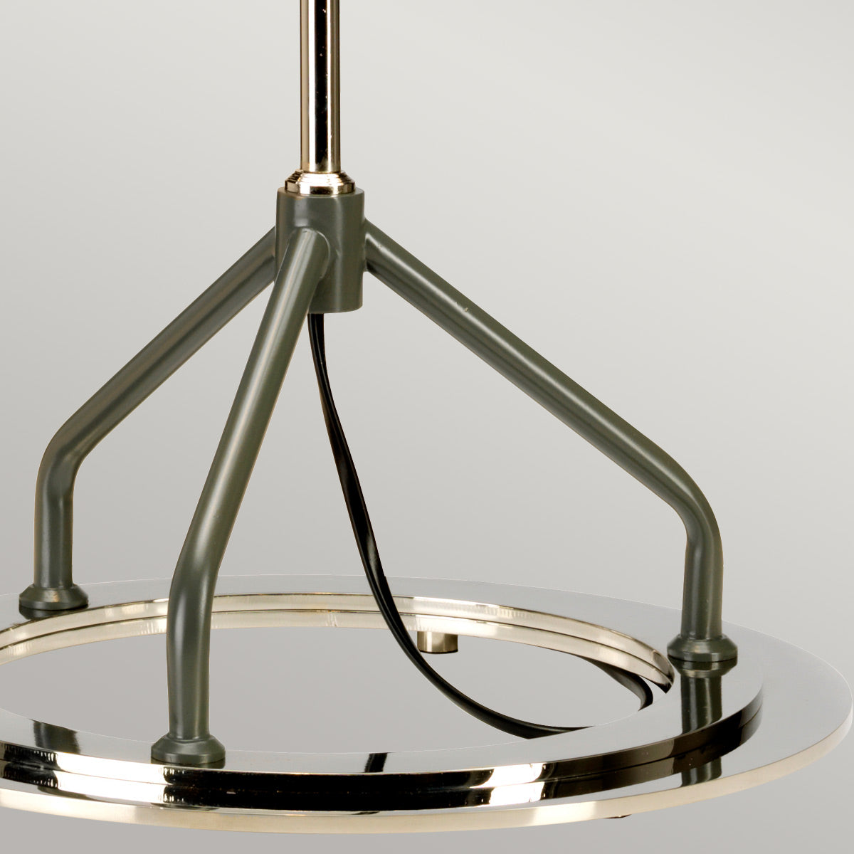 Lampa stojąca 65cm - stołowa (nikiel -szara) do salonu sypialni gabinetu (1xE27) Elstead (Vicenza)