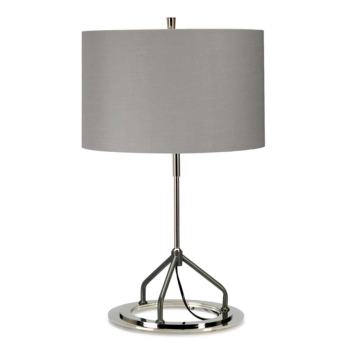 Lampa stojąca 65cm - stołowa (nikiel -szara) do salonu sypialni gabinetu (1xE27) Elstead (Vicenza)