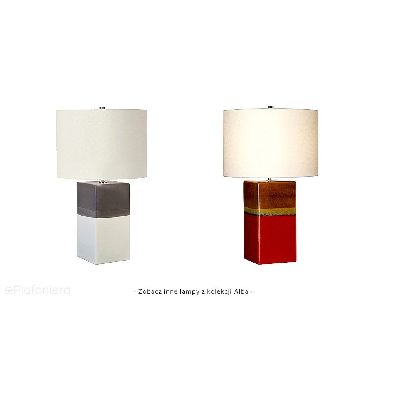 Lampa stojąca Alba (ceramika ręcznie robiona) do sypialni / salonu - Elstead, 60 cm (1xE27)