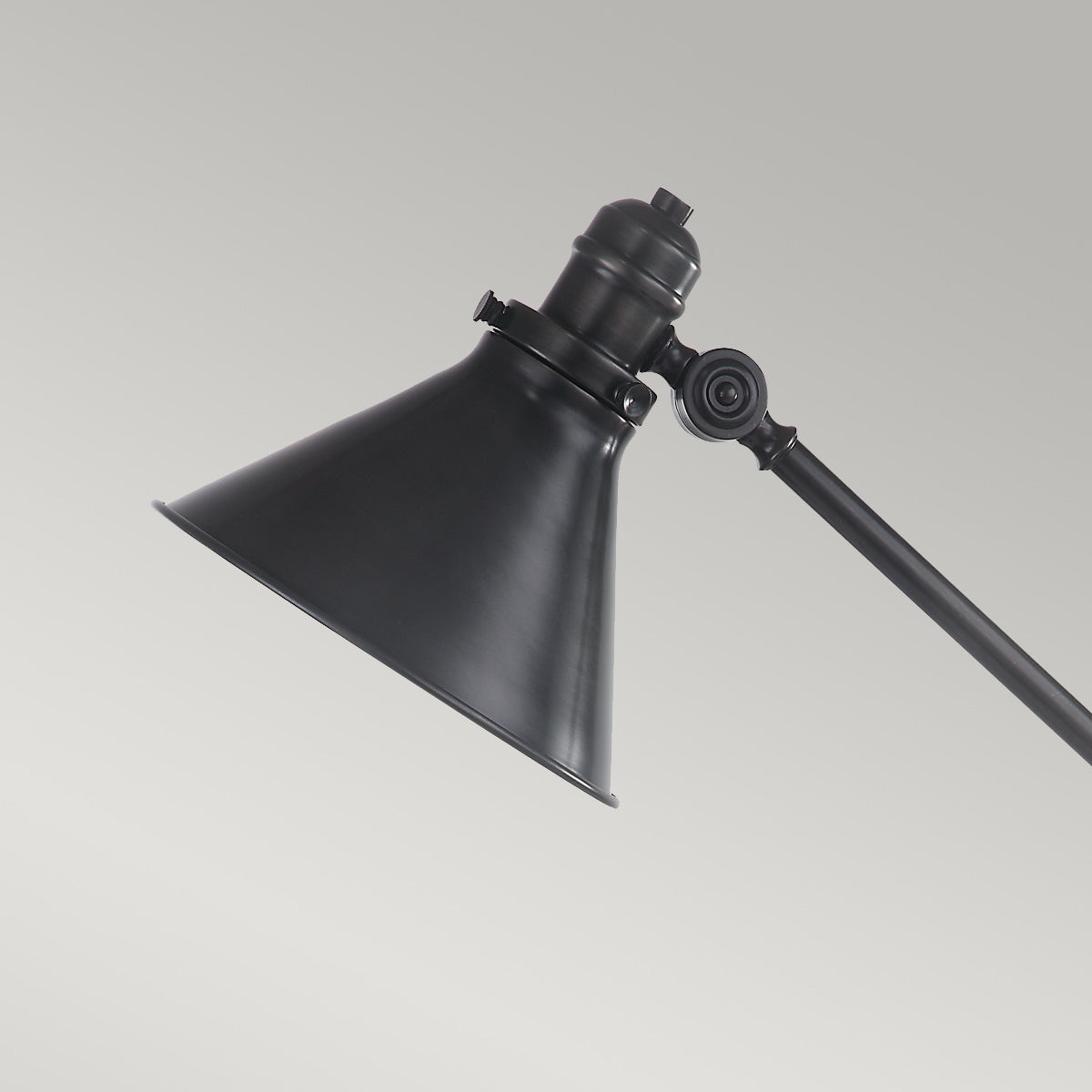 Lampa stojąca / biurkowa z łamanym ramieniem Provence (stary brąz) - Elstead (1xE27)