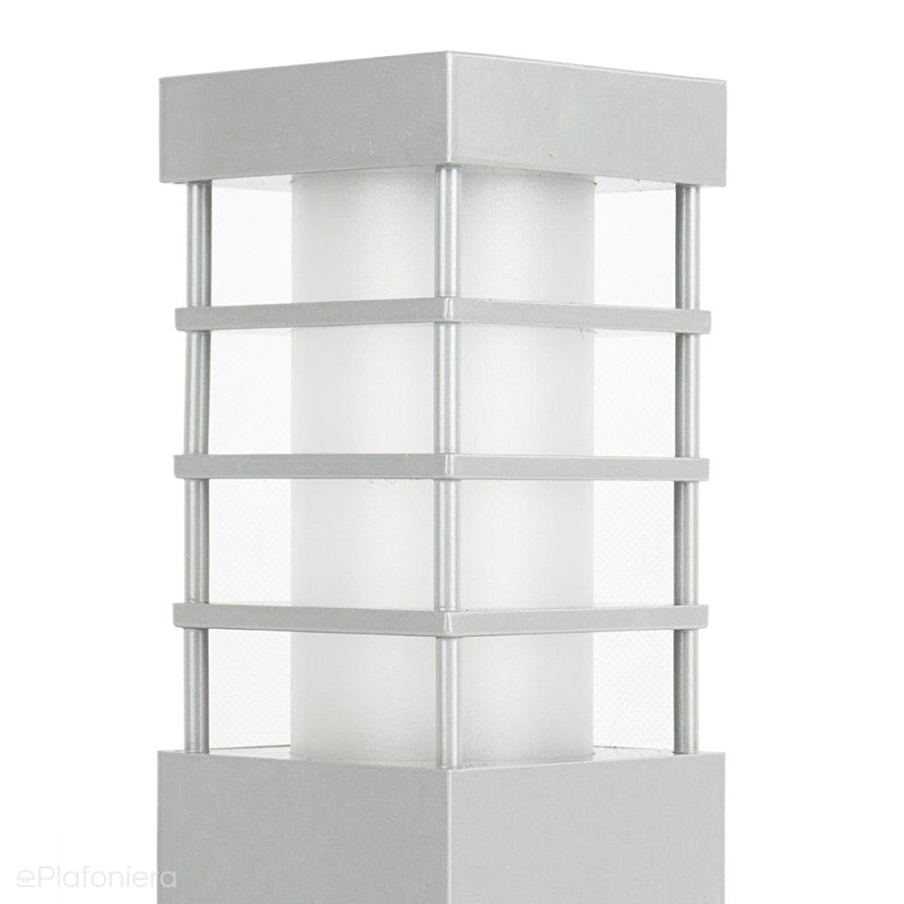 Lampa stojąca - słupek (Rado II) ogrodowa zewnętrzna (grafit/czarna/szara) (1x E27) SU-MA