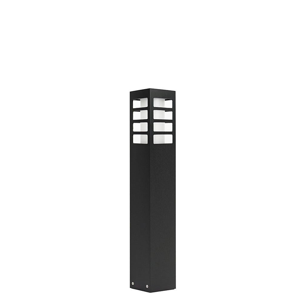 Lampa stojąca - słupek (Rado III) ogrodowa zewnętrzna (grafit/czarna/szara) (1x E27) SU-MA