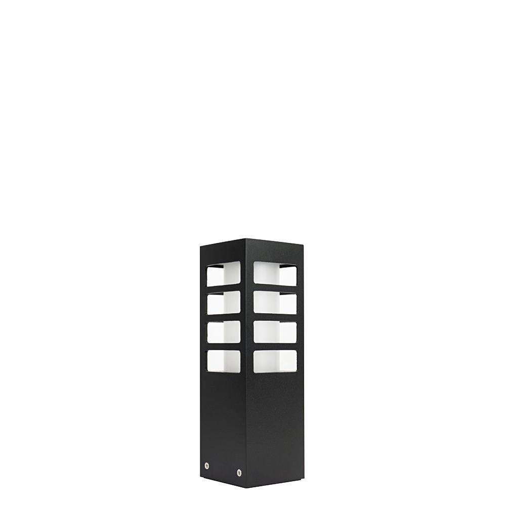 Lampa stojąca - słupek (Rado III) ogrodowa zewnętrzna (grafit/czarna/szara) (1x E27) SU-MA