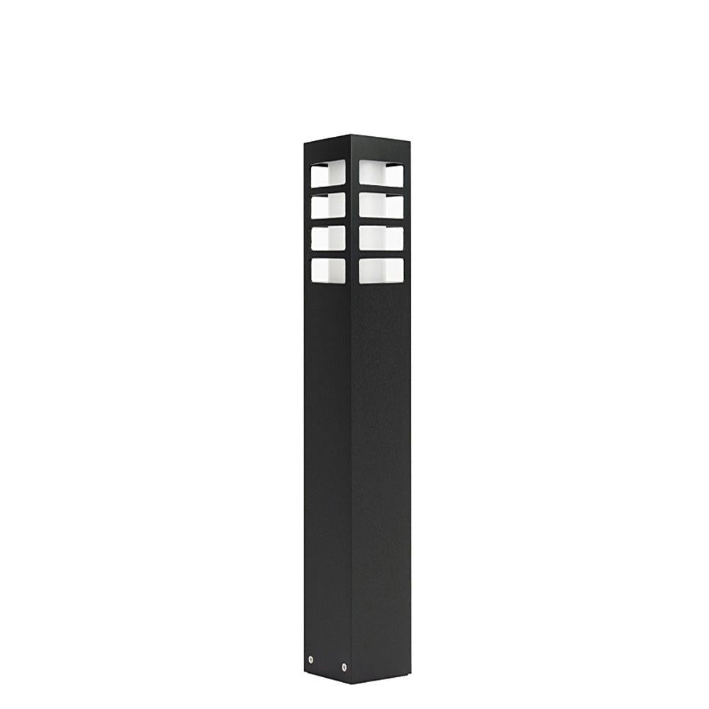 Lampa stojąca - słupek (Rado III) ogrodowa zewnętrzna (grafit/czarna/szara) (1x E27) SU-MA