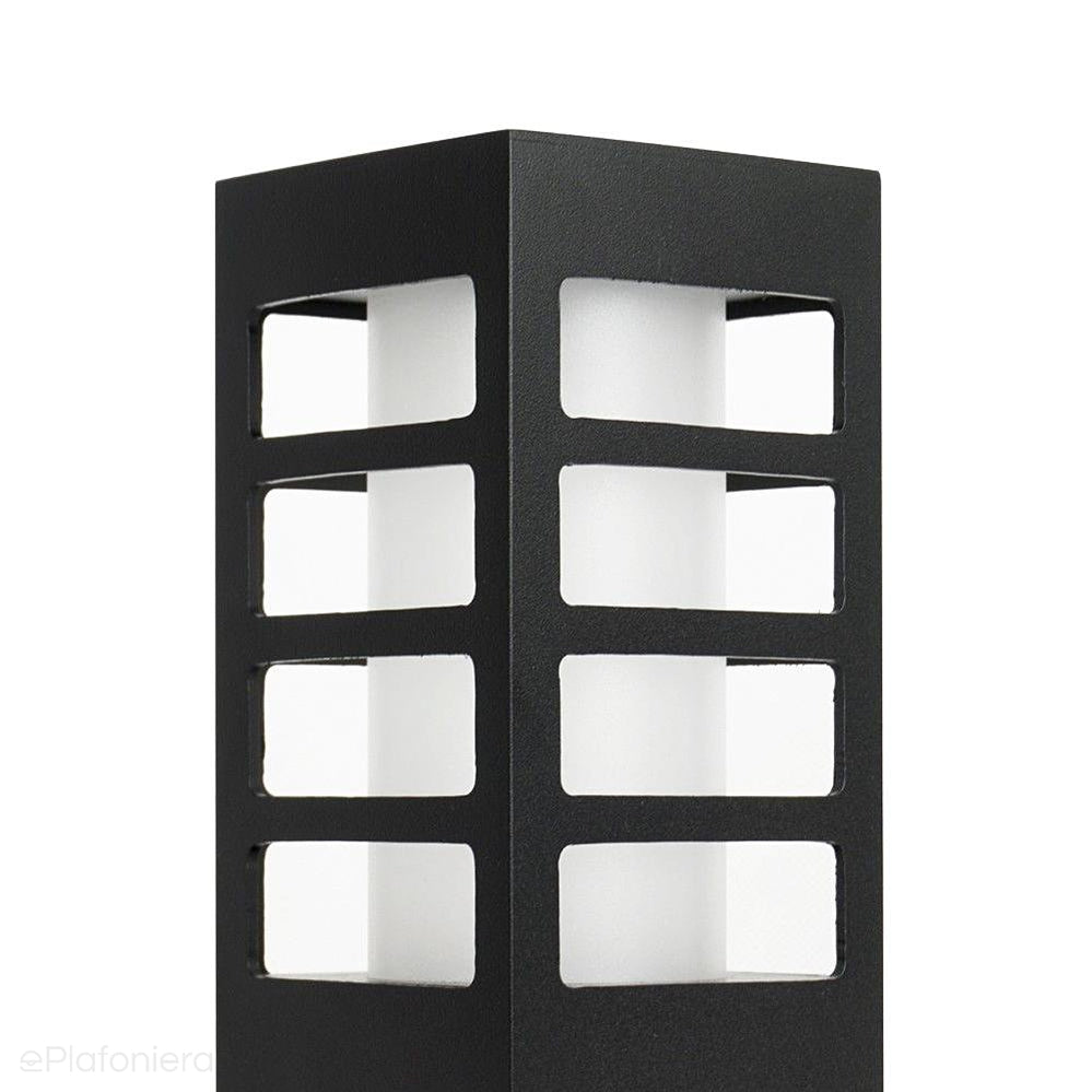 Lampa stojąca - słupek (Rado III) ogrodowa zewnętrzna (grafit/czarna/szara) (1x E27) SU-MA