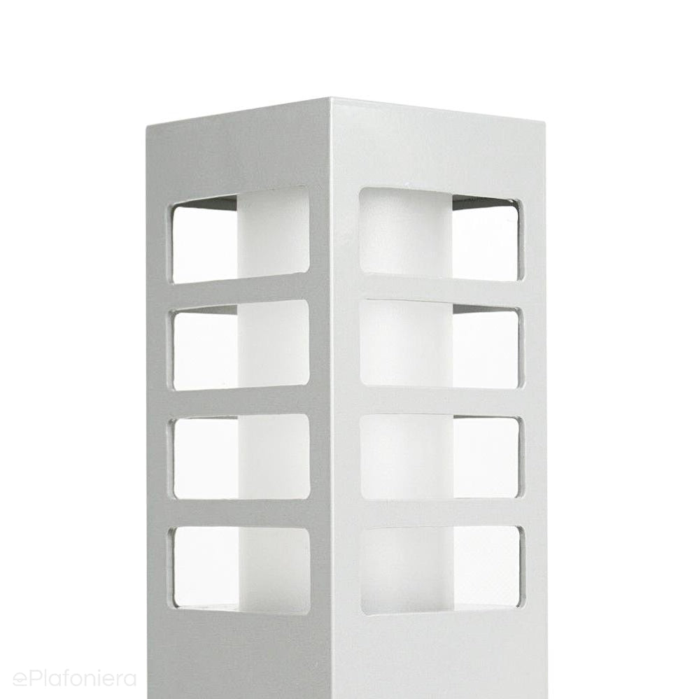 Lampa stojąca - słupek (Rado III) ogrodowa zewnętrzna (grafit/czarna/szara) (1x E27) SU-MA