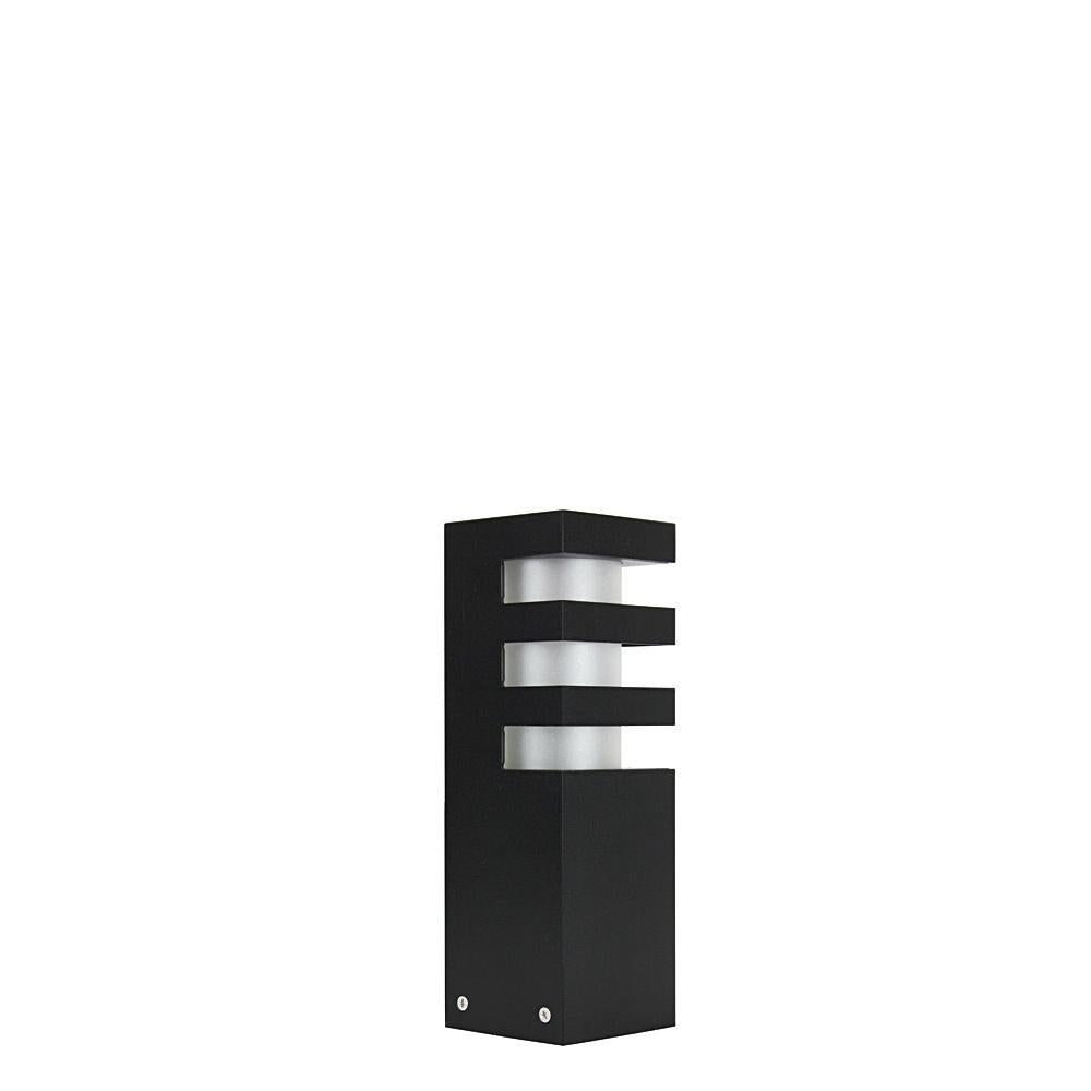 Lampa stojąca - słupek (Rado) ogrodowa zewnętrzna (grafit/czarna/szara) (1x E27) SU-MA
