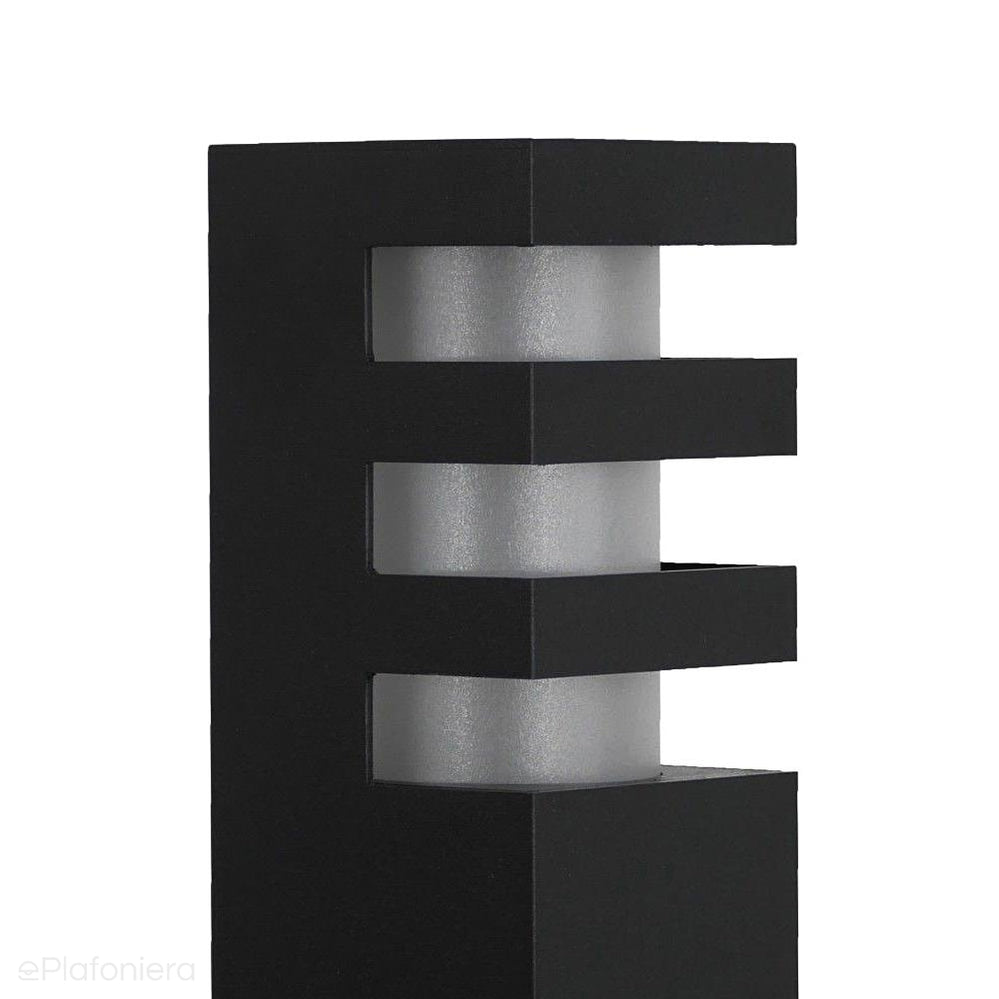 Lampa stojąca - słupek (Rado) ogrodowa zewnętrzna (grafit/czarna/szara) (1x E27) SU-MA