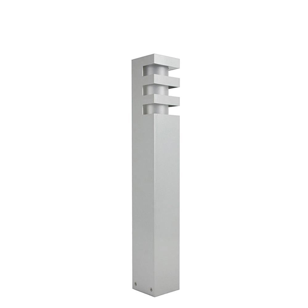 Lampa stojąca - słupek (Rado) ogrodowa zewnętrzna (grafit/czarna/szara) (1x E27) SU-MA