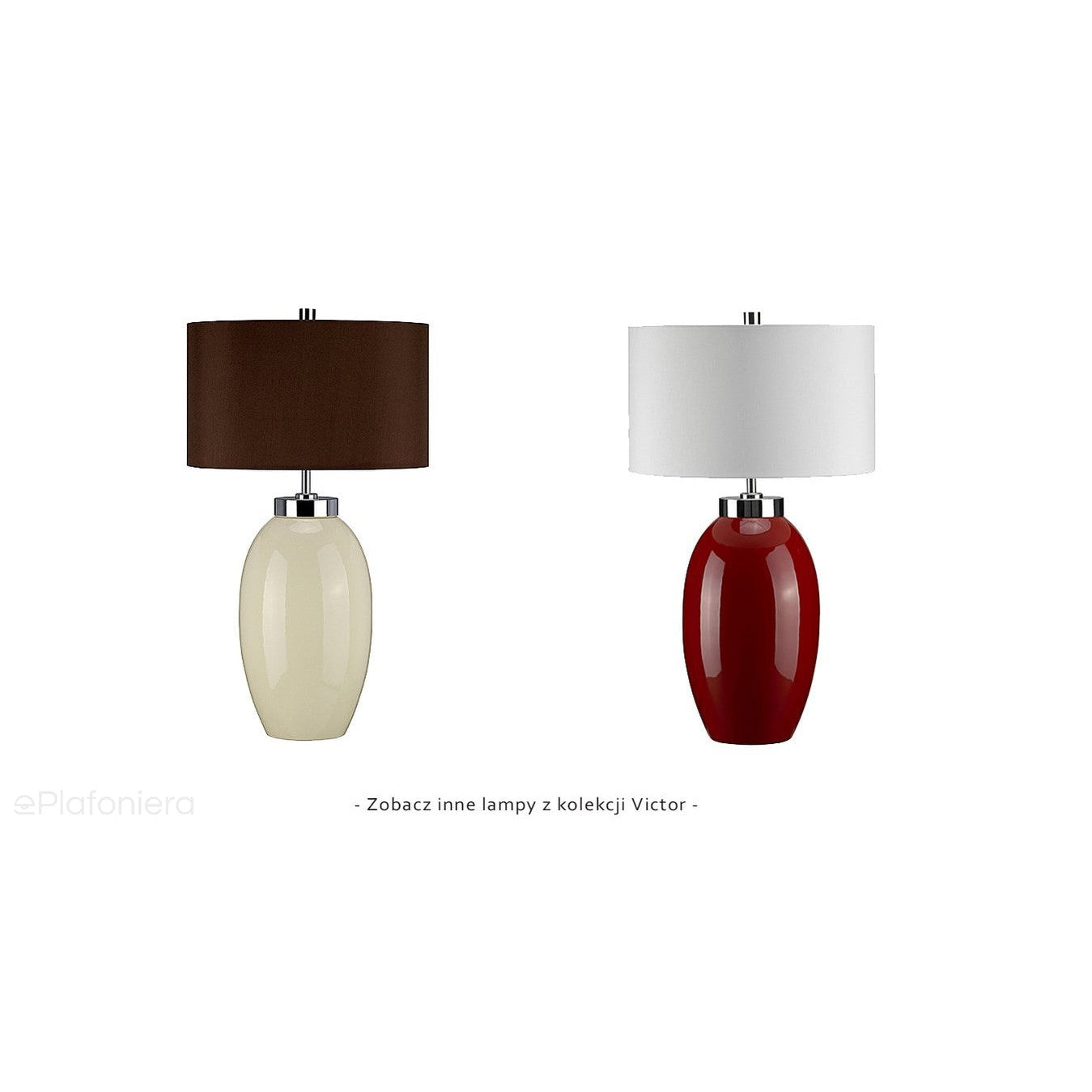 Lampa stojąca Victor z czerwoną porcelaną, do salonu / sypialni / gabinetu - Elstead (1xE27)
