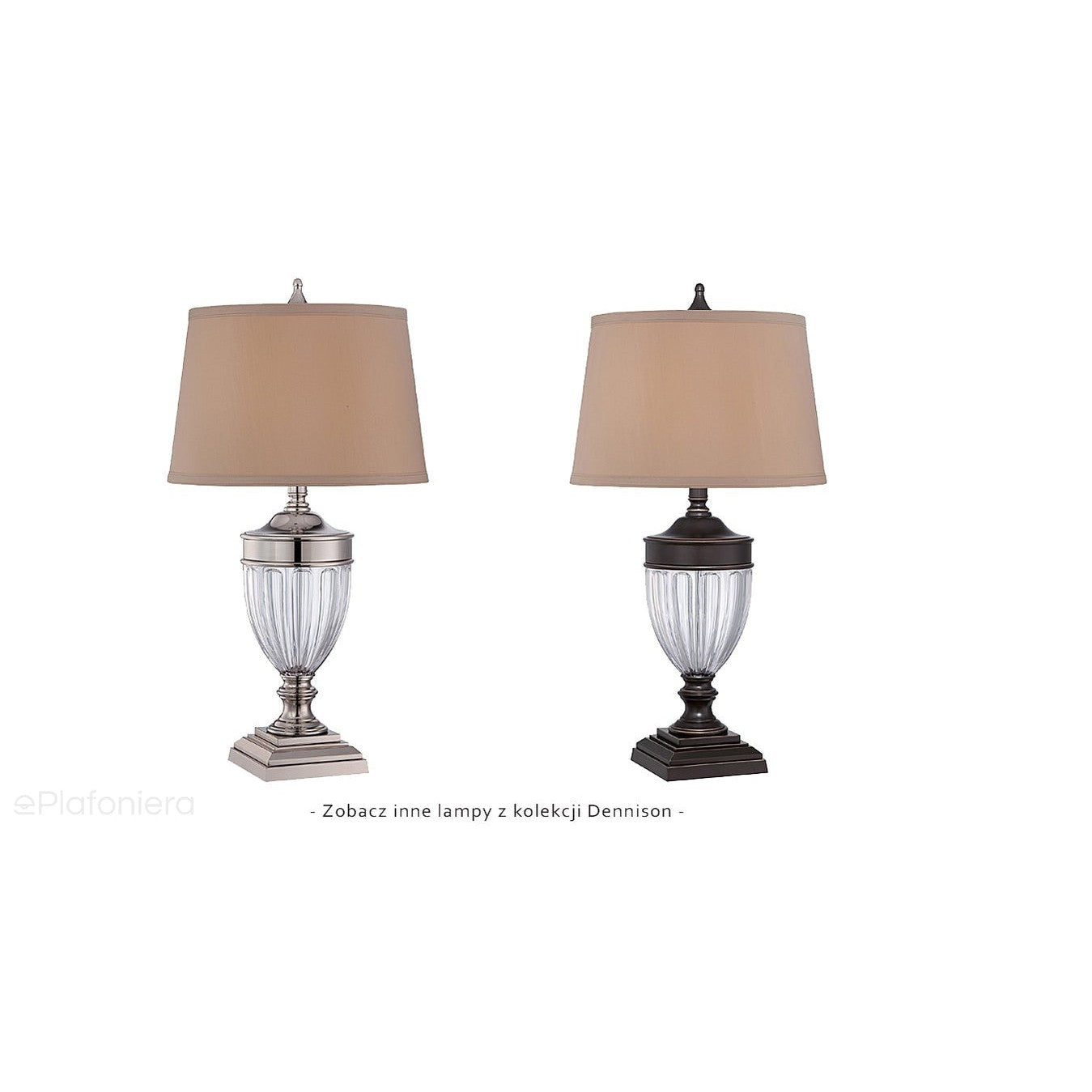 Lampa stołowa Dennison z brązem palladiańskim - Quoizel