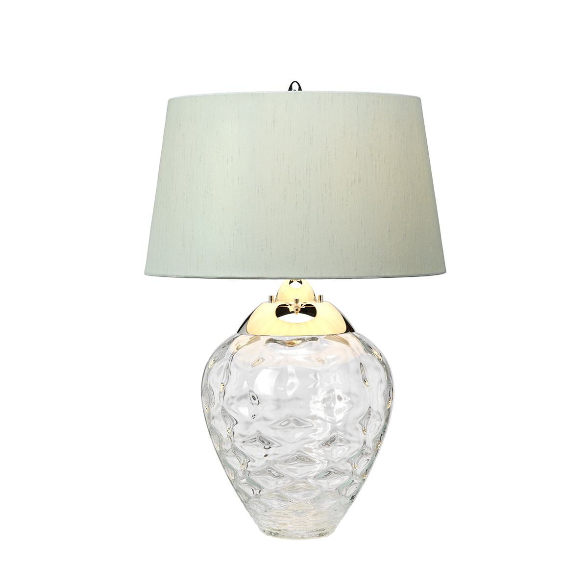 Lampa stołowa Samara - 2 źródła światła - Bezbarwne szkło , Quintiesse - ePlafoniera.pl