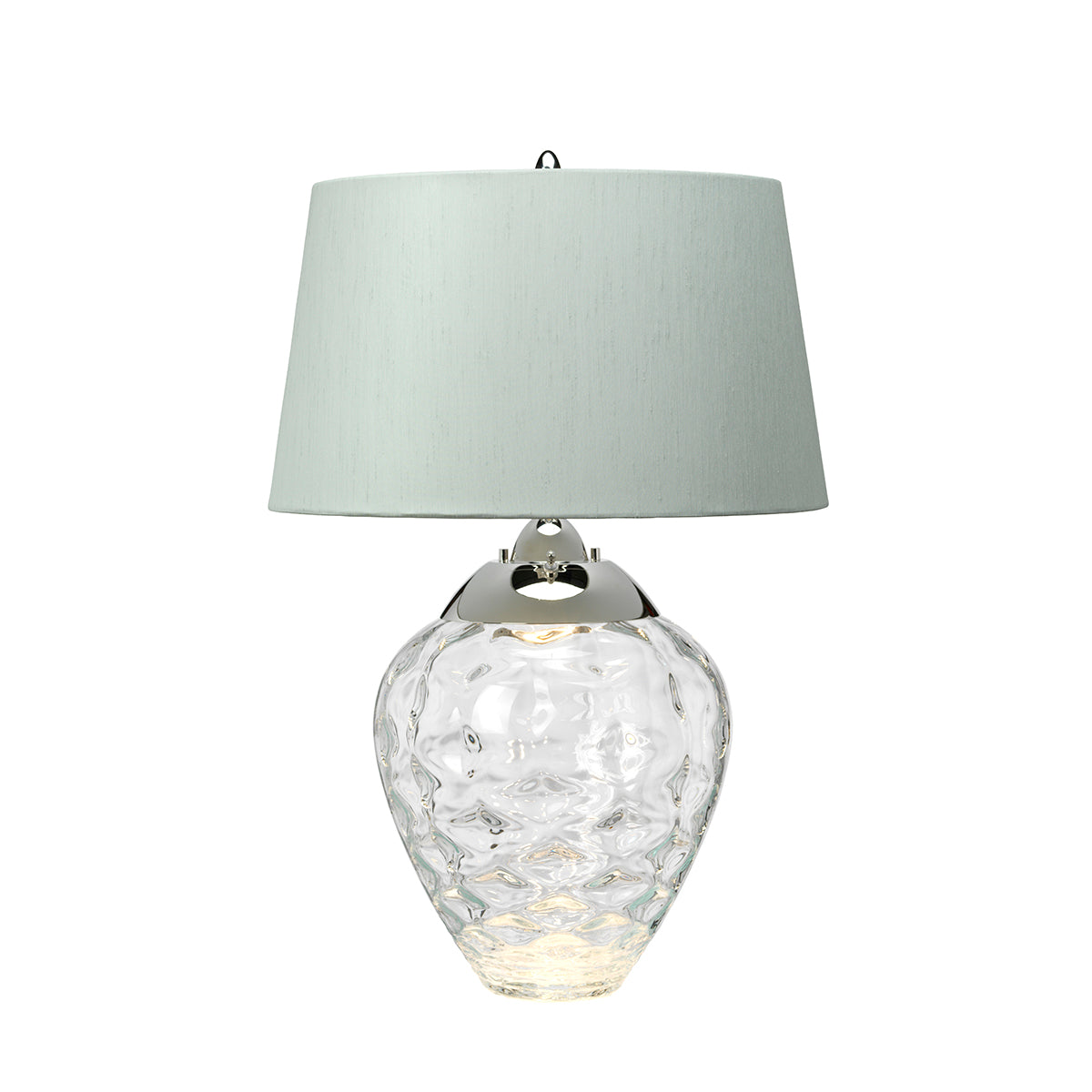 Lampa stołowa Samara - 2 źródła światła - Bezbarwne szkło , Quintiesse Quintiesse - ePlafoniera