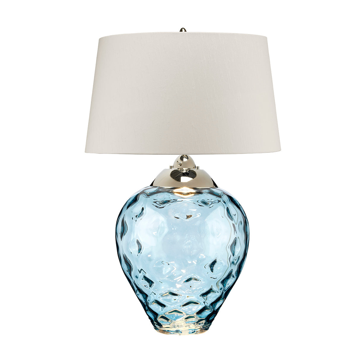 Duża lampa stołowa Samara - 2 źródła światła - Jasnoniebieska , Quintiesse Quintiesse - ePlafoniera
