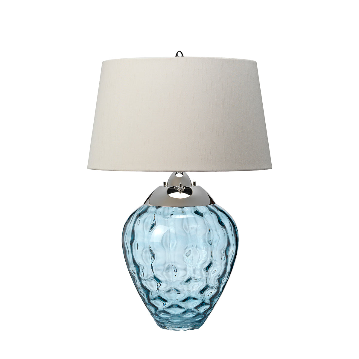 Lampa stołowa Samara - 2 źródła światła - Jasnoniebieska , Quintiesse - ePlafoniera.pl