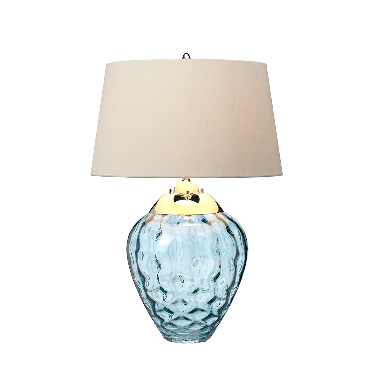 Lampa stołowa Samara - 2 źródła światła - Jasnoniebieska , Quintiesse - ePlafoniera.pl