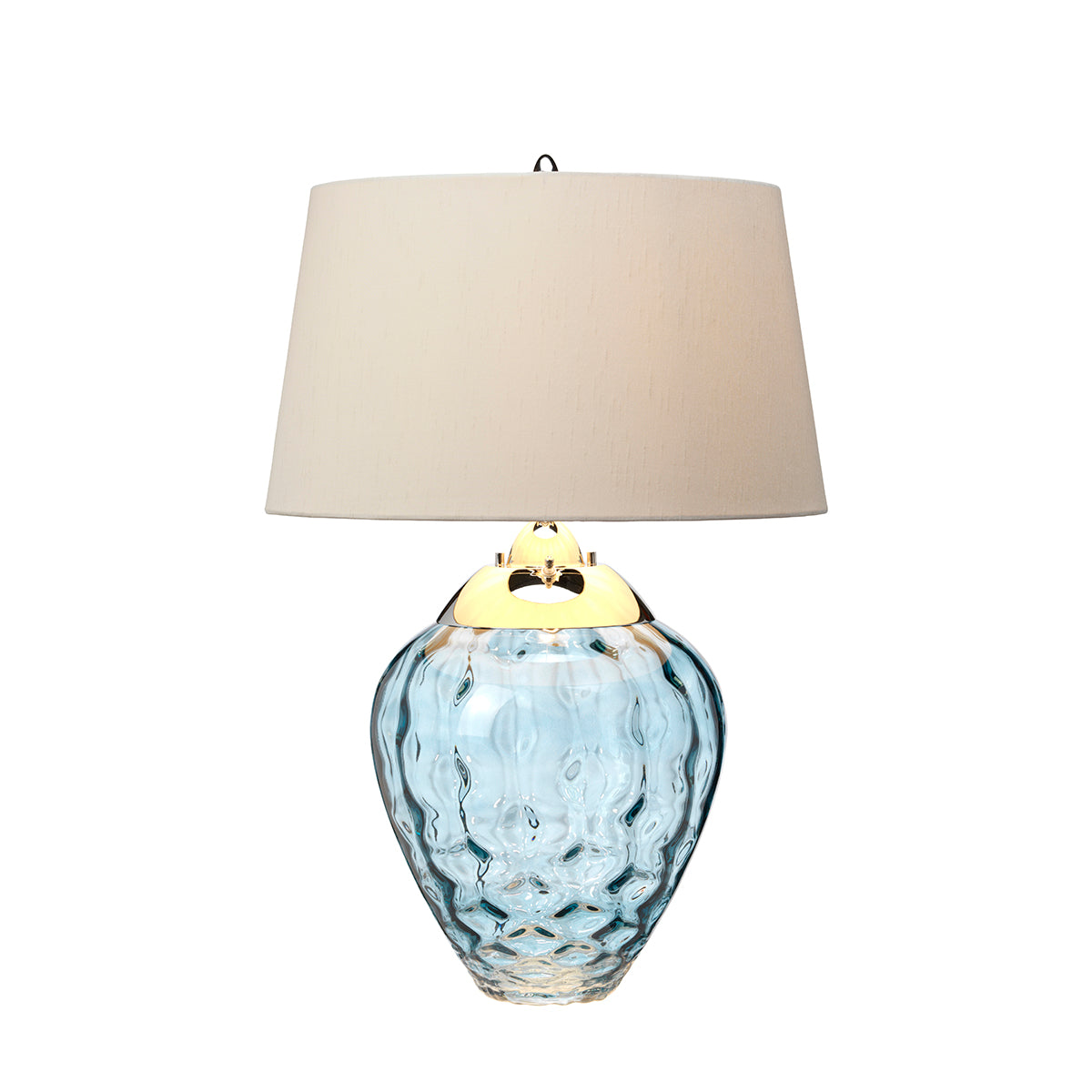 Lampa stołowa Samara - 2 źródła światła - Jasnoniebieska , Quintiesse - ePlafoniera.pl