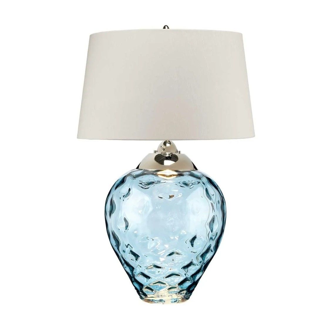 Lampa stołowa Samara - 2 źródła światła - Jasnoniebieska