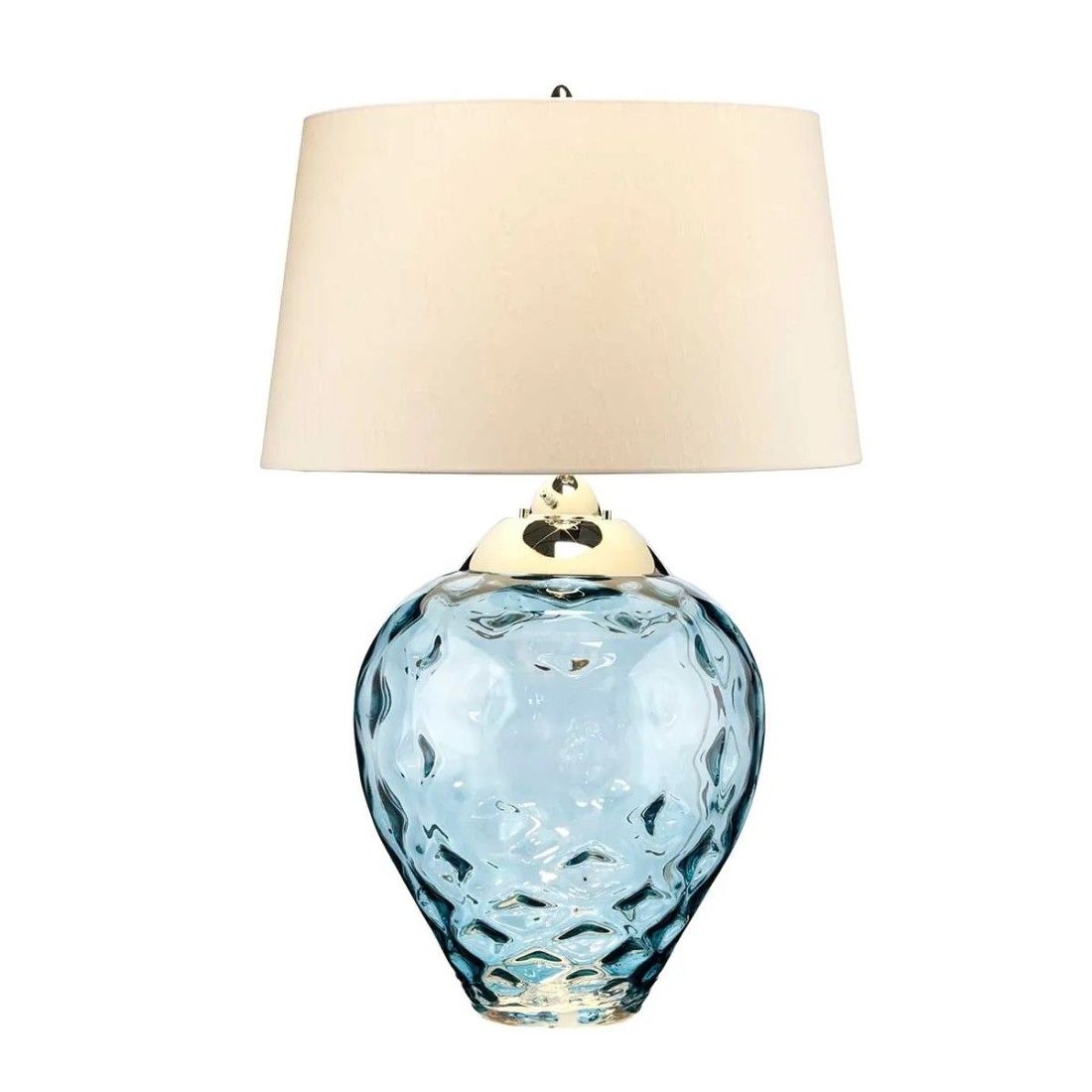 Lampa stołowa Samara - 2 źródła światła - Jasnoniebieska