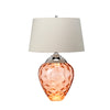 Lampa stołowa Samara - 2 źródła światła - Łososiowa