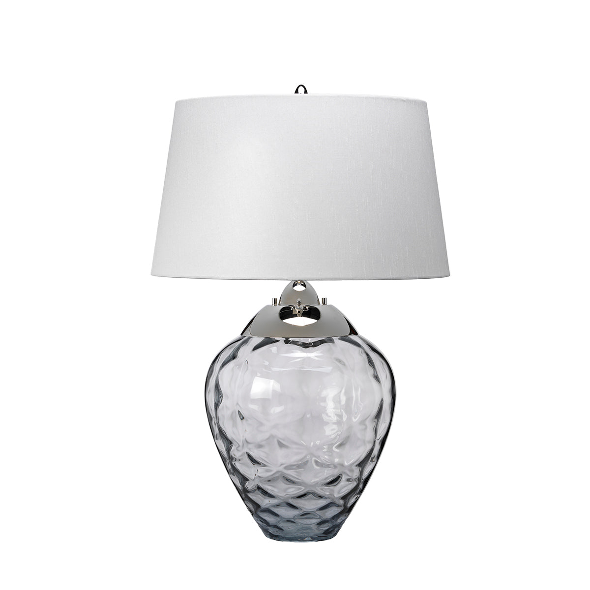 Lampa stołowa Samara - 2 źródła światła - Przydymione szkło, Quintiesse - ePlafoniera.pl