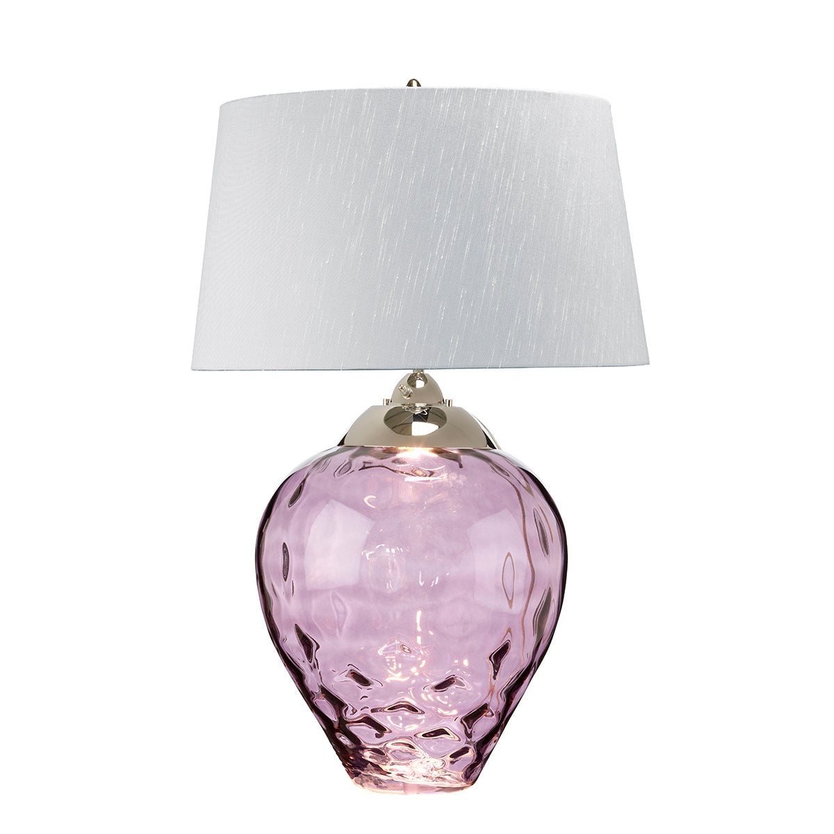 Duża lampa stołowa Samara - 2 źródła światła - Śliwkowa , Quintiesse Quintiesse - ePlafoniera