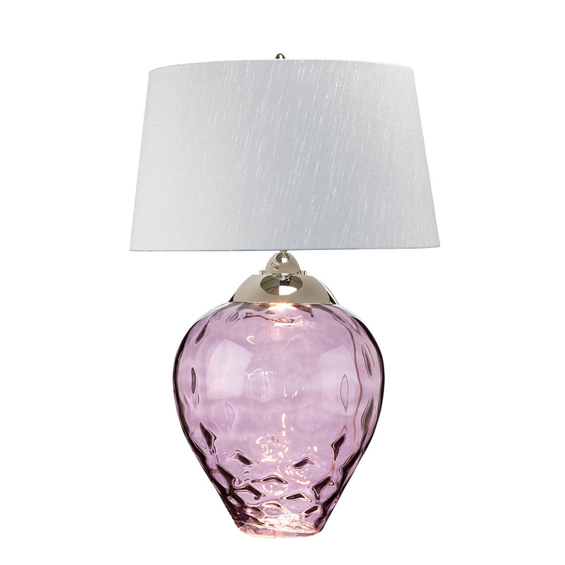 Duża lampa stołowa Samara - 2 źródła światła - Śliwkowa , Quintiesse Quintiesse - ePlafoniera