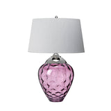 Lampa stołowa Samara - 2 źródła światła - Śliwkowa , Quintiesse - ePlafoniera.pl