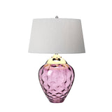 Lampa stołowa Samara - 2 źródła światła - Śliwkowa , Quintiesse - ePlafoniera.pl