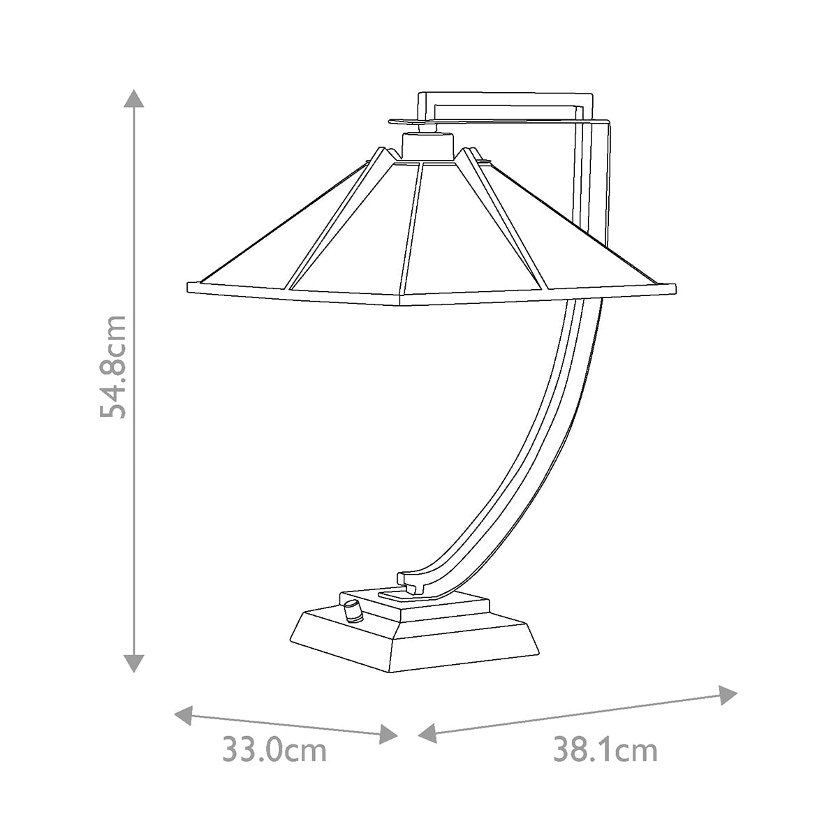 Lampa stołowa w stylu Tiffany, Pomeroy -  Quoizel