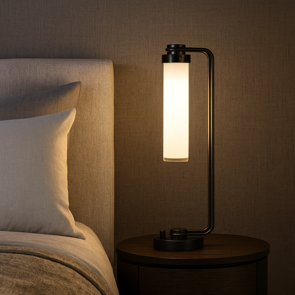 Lampa stołowa Wynwood - 1 źródło światła - Miejski brąz, Alora