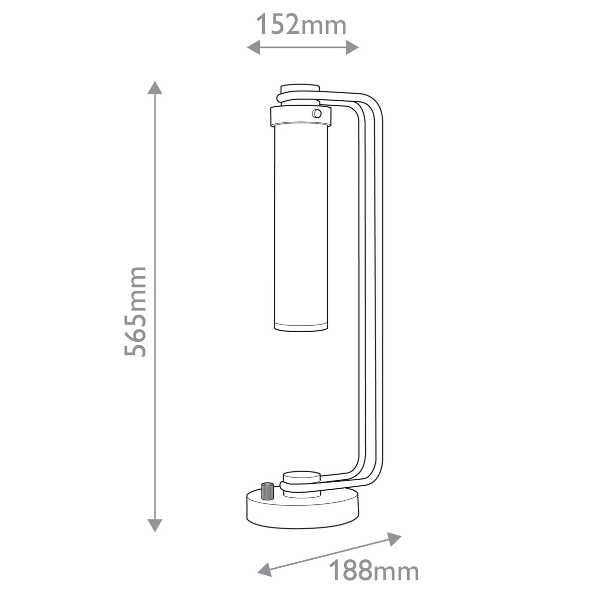 Lampa stołowa Wynwood - 1 źródło światła - Vintage mosiądz, Alora - ePlafoniera.pl