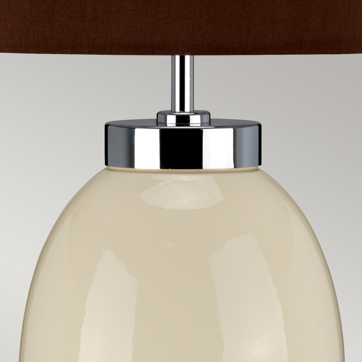 Lampa stołowa z porcelaną Victor - Elstead (1xE27) 58cm do salonu / sypialni / gabinetu