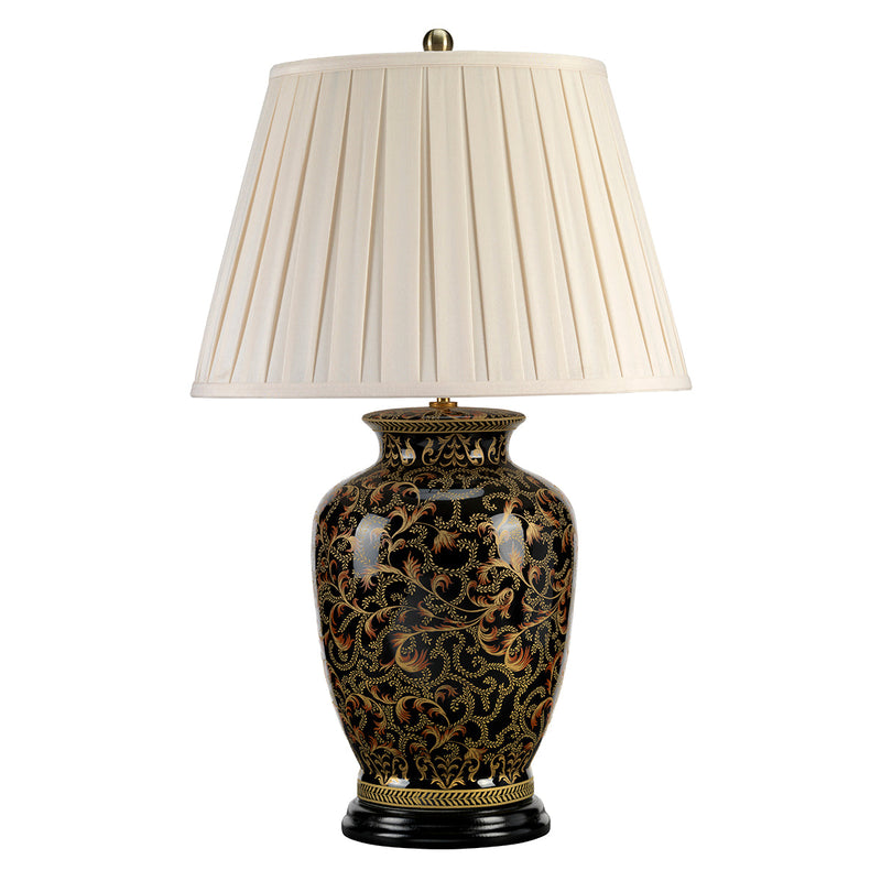 Lampa stołowa z porcelany, z włącznikiem - Morris, Elstead Lighting 59/74cm