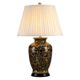 Lampa stołowa z porcelany, z włącznikiem - Morris, Elstead Lighting 59/74cm