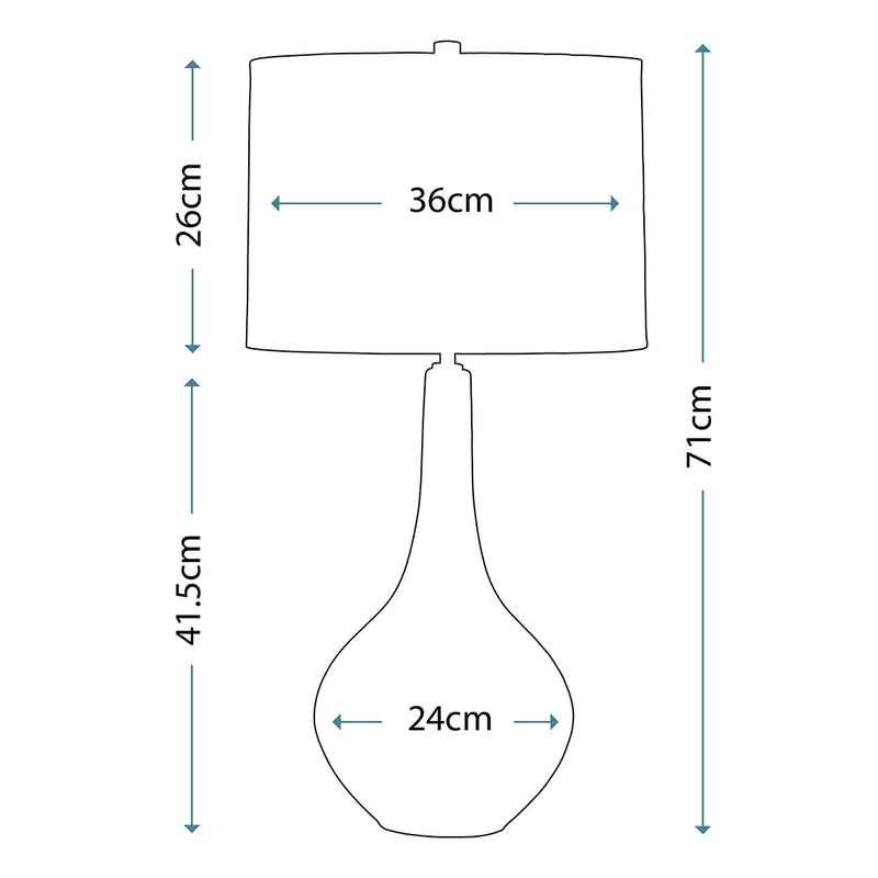 Lampa stołowa z procelany Job - Elstead, lampka nocna / stojąca (71cm, 1xE27)