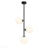 Lampa sufitowa 84cm, czarna, mleczne kule 3x14cm (E14) Aldex (Libra) 1094PL-E1