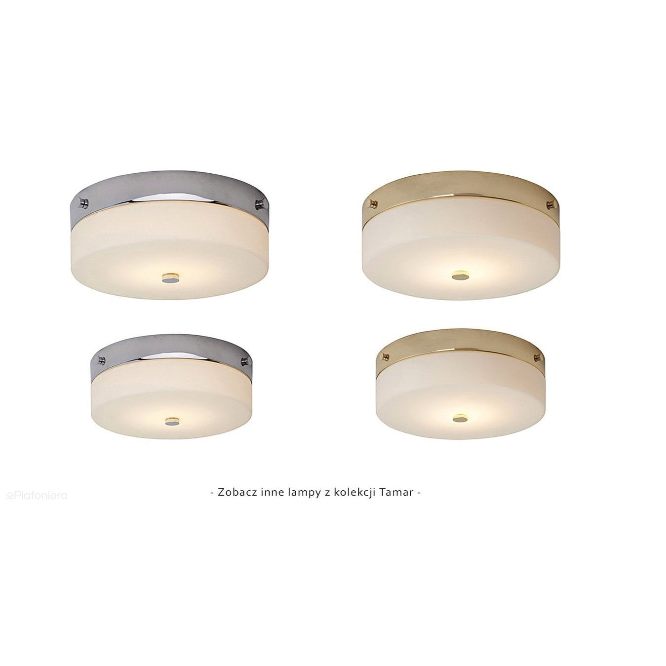 Lampa sufitowa chrom (23/29cm) - plafon do łazienki salonu sypialni (GX53 9W) Elstead (Tamar)