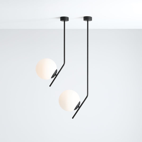 Lampa sufitowa Gallia Long Black, czarna - Aldex, 1095PL-G1L (E27, 95cm)