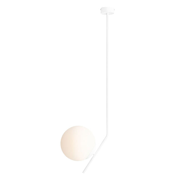 Lampa sufitowa Gallia Long White, biała - Aldex, 1095PL-GL (E27, 95cm)