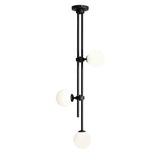 Lampa sufitowa Harmony, czarny nowoczesny plafon - Aldex (białe kule 3xE14) 1073PL/E1