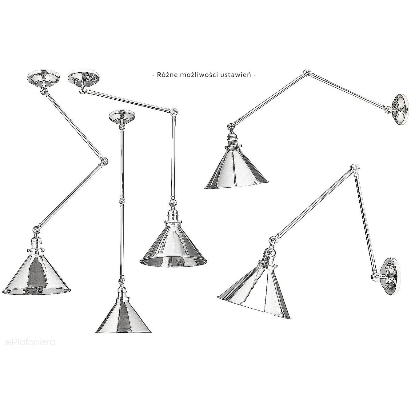 Lampa sufitowa / lampa ścienna (stary brąz) - kinkiet regulowany, Elstead (1xE27)