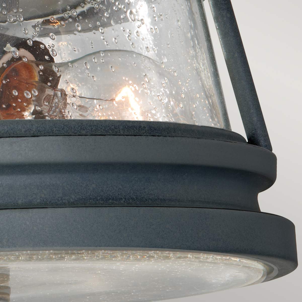 Lampa sufitowa metalowa loftowa - latarnia w starym stylu 2xE27, Feiss (Chelsea Harbor)