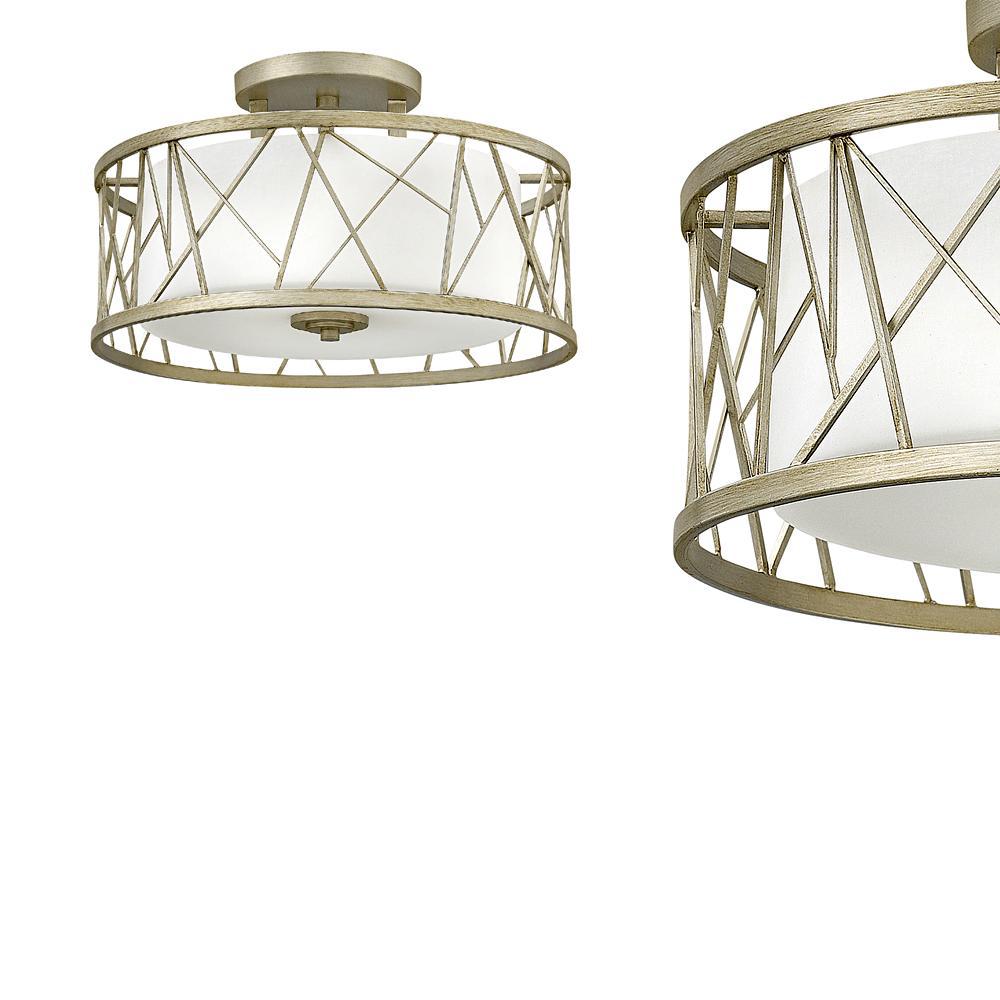 Lampa sufitowa Nest z płatkami srebra - Hinkley